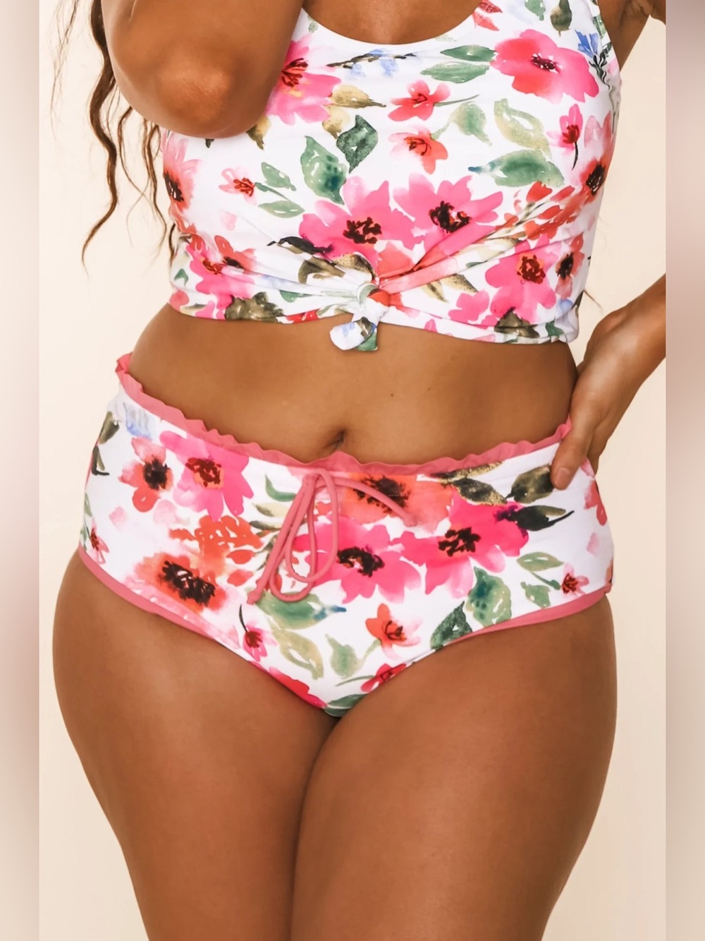 Coral Reef Lush Reversible Bottoms | Watermelon/Floral